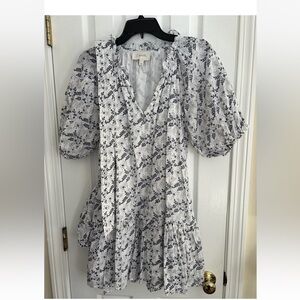 Cleobella puff sleeve mini dress